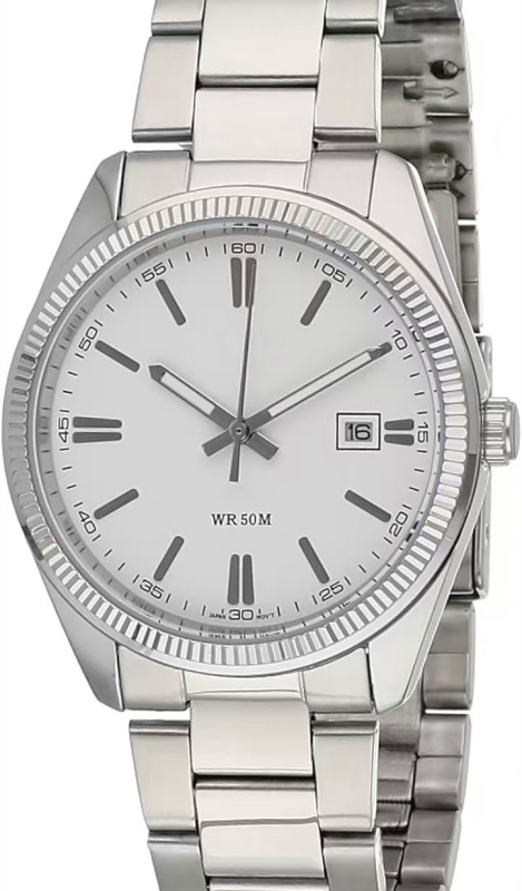 Unisex vodootporan kvarcni sat s Miyota 2115 mehanizmom iz Japana, kućište i narukvica od 304 nehrđajućeg čelika, promjer 38 mm