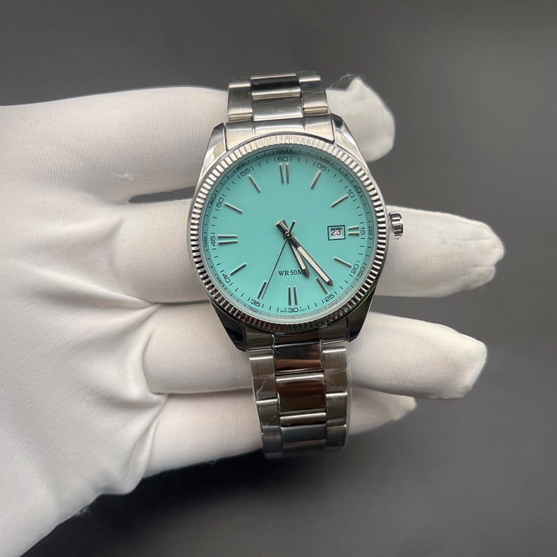 Unisex vodootporan kvarcni sat s Miyota 2115 mehanizmom iz Japana, kućište i narukvica od 304 nehrđajućeg čelika, promjer 38 mm
