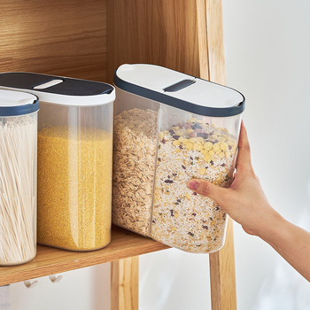 Zatvoreni spremnik za žitarice s dijelom, plastična posuda za pohranu hrane, kapacitet 3,1–4 l