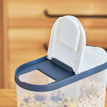 Zatvoreni spremnik za žitarice s dijelom, plastična posuda za pohranu hrane, kapacitet 3,1–4 l