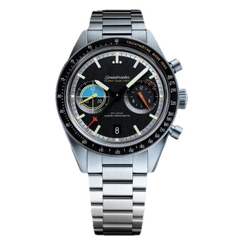 Muški višefunkcijski kvarcni sat s chronografom i kalendarom, analogni prikaz s brojkama, sportski stil, promjer brojčanika 40,5 mm, kućište od legure, remen od nehrđajućeg čelika