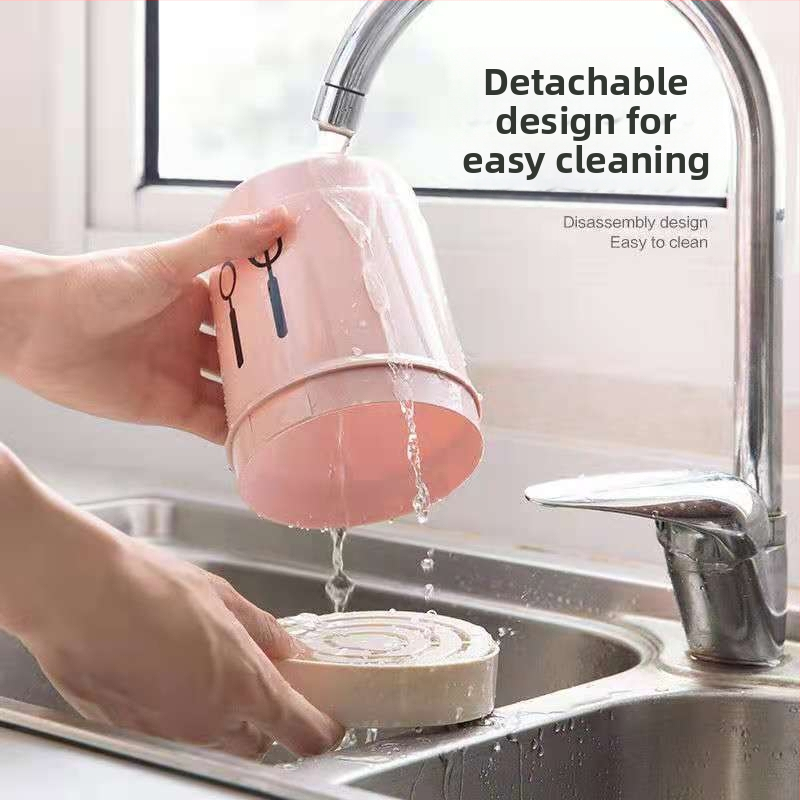 Držiak na paličky s viečkom, priehľadný plast, na domáce aj reštaurácie použitie, drenáž a proti plesniam