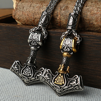Thorov privjesak od titanijskog čelika – Viking vintage, unisex