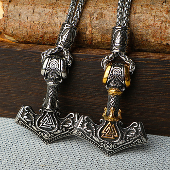 Thorov privjesak od titanijskog čelika – Viking vintage, unisex