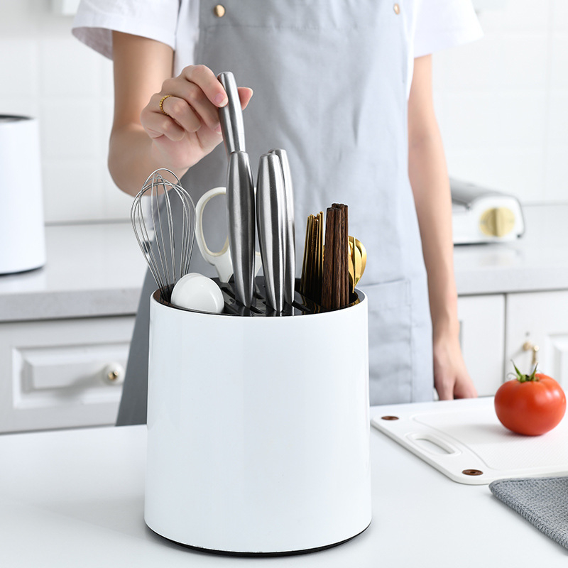 360° rotirajući držač chopsticks i kuhinjskih pribora – višenamjenski organizator za chopsticks, nože i vilice