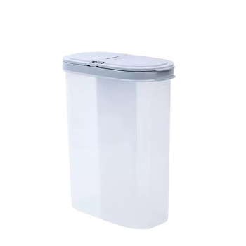 Plastična kuhinjska kutija za pohranu s odjeljcima za žitarice i rižu, zatvara se, kapacitet 2,1–3 L