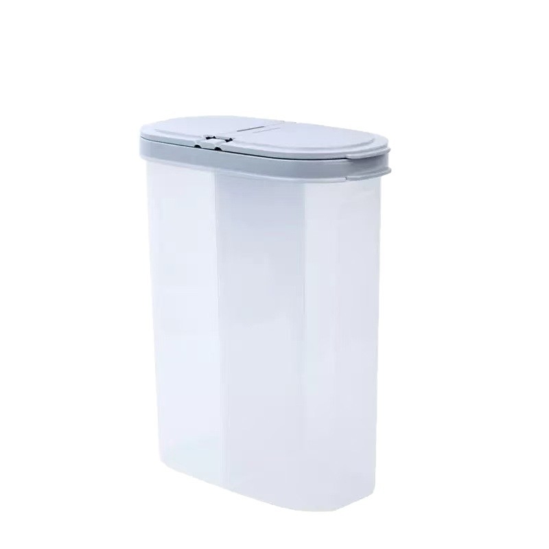 Plastična kuhinjska kutija za pohranu s odjeljcima za žitarice i rižu, zatvara se, kapacitet 2,1–3 L