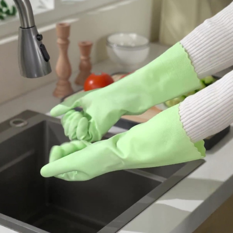 Debljane PVC rukavice za pranje suđa, ženske, kuhinjske vodootporne rukavice za kućnu upotrebu
