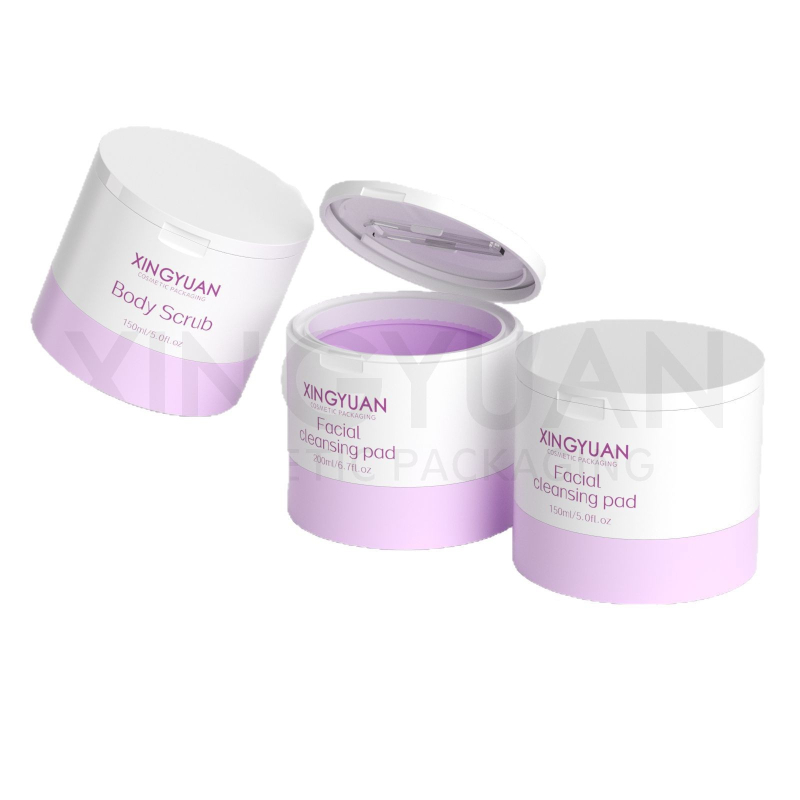 Vymeniteľná fľaštička na krém s lyžičkou, dvojitá konštrukcia, flip uzáver, prázdny kozmetický pohár (100 ml, 150 ml, 200 ml)