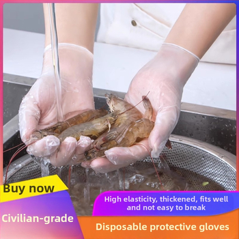 Jednokratne PVC rukavice za kućne poslove, kuhanje u kuhinji, masažu, zaštitu tetovaža i catering; prozirne i debele