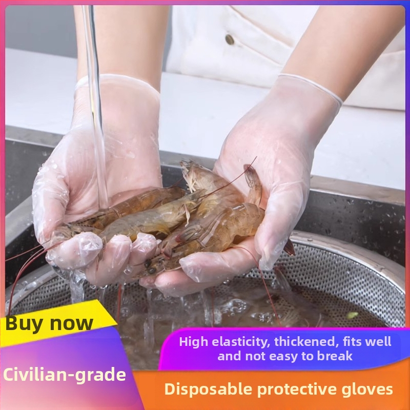 Jednokratne PVC rukavice za kućne poslove, kuhanje u kuhinji, masažu, zaštitu tetovaža i catering; prozirne i debele