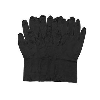 Crne nitrilne jednokratne rukavice, protuklizne, 0,10 mm, duljina 29 cm, boja po izboru, za industrijsku upotrebu