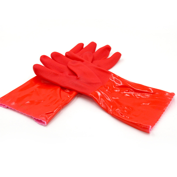 Rukavice za pranje posuđa za jesen-zimu, s flis podstavom i pojačane, dugačke latex rukavice za kuhinju i kućanstvo