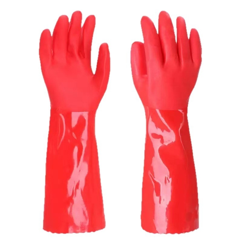 Rukavice za pranje posuđa za jesen-zimu, s flis podstavom i pojačane, dugačke latex rukavice za kuhinju i kućanstvo