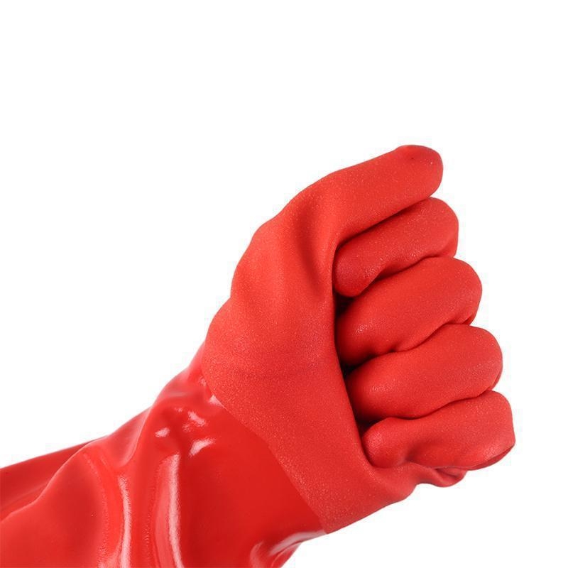 Rukavice za pranje posuđa s plišnom podstavom, duge za kuhinju i pranje, izdržljiv PVC materijal