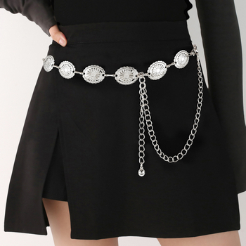 Retro metalni lančani pojas za struk za žene, dekorativan i svestran za haljine, odijela i Hanfu