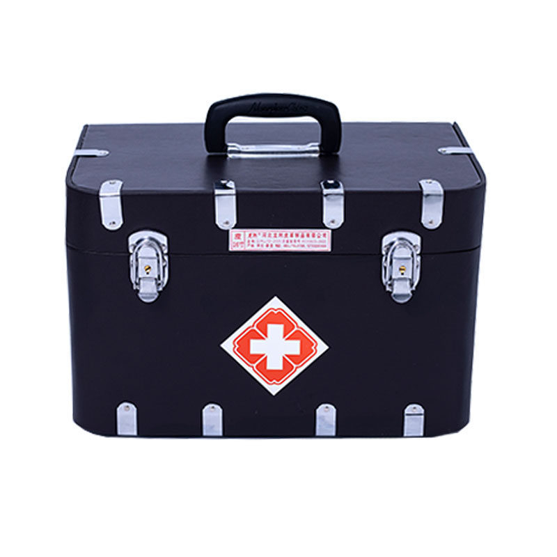 Kožni retro medicinski kovčeg za veterinarsku i kućnu upotrebu, prijenosni