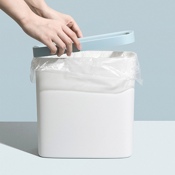 Koš za otpad 7L bez poklopca, za kućnu upotrebu, kupaonicu i spavaću sobu — moderni minimalistički cilindrični plastični koš