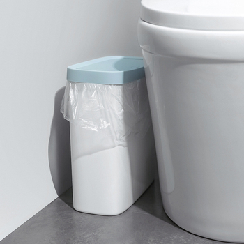 Koš za otpad 7L bez poklopca, za kućnu upotrebu, kupaonicu i spavaću sobu — moderni minimalistički cilindrični plastični koš