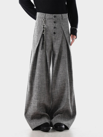 Američke retro hlače s prugama, širokog kroja, unisex