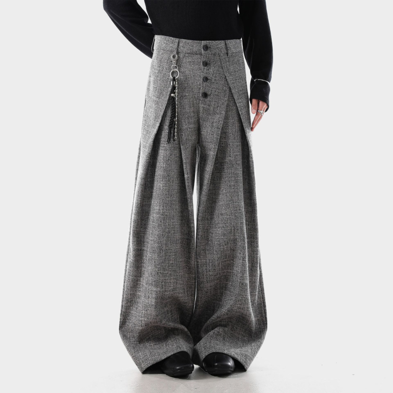 Američke retro hlače s prugama, širokog kroja, unisex