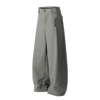K328 Unisex παντελόνια αμερικανικού ρετρό στυλ με φαρδιά γραμμή, μεταλλικές λεπτομέρειες, άνετη εφαρμογή, καθημερινά παντελόνια