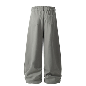 K328 Unisex παντελόνια αμερικανικού ρετρό στυλ με φαρδιά γραμμή, μεταλλικές λεπτομέρειες, άνετη εφαρμογή, καθημερινά παντελόνια