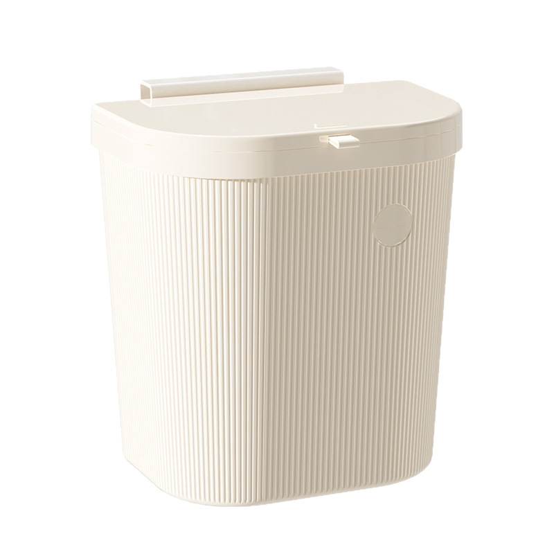 Kuhinjski zidni plastični koš za smeće s poklopcem, swing poklopac, 9 L