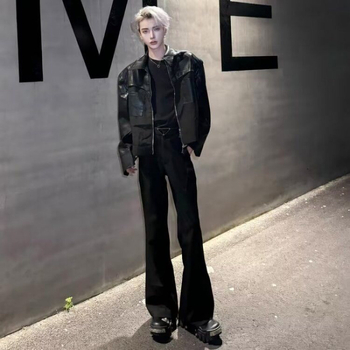 Muške hlače s mikro-flaireom, proljetno-jesenski stil, ležeran kroj