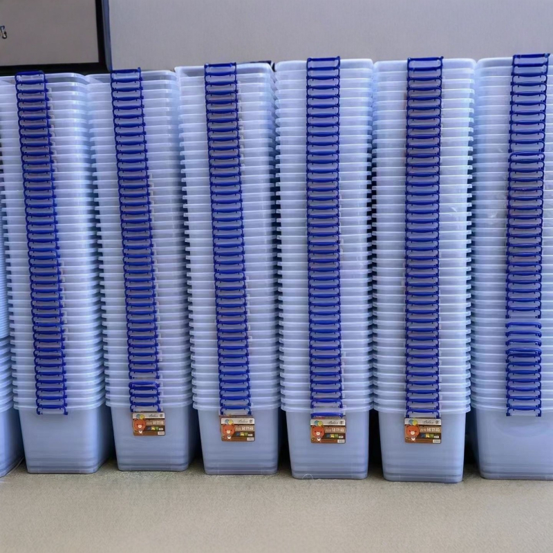 Prozirna plastična kutija za pohranu s poklopcem, s kvalitetom hrane, debela, otporna na prašinu i zatvorena, višenamjenski organizator