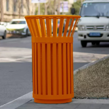 Vanjski kovani željezni smećar s vintage dizajnom, kanta za ljuske voća, jedan spremnik