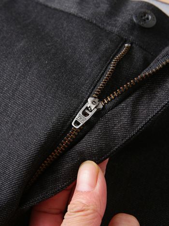 Ανδρικά παντελόνια business casual από μίγμα βαμβακιού, ίσια γραμμή, μεσαία μέση, μονόχρωμα, άνοιξη–φθινόπωρο