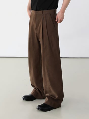 MYQ Maillard retro muške hlače, ljetne široke hlače, drapirani kroj, korejski casual stil