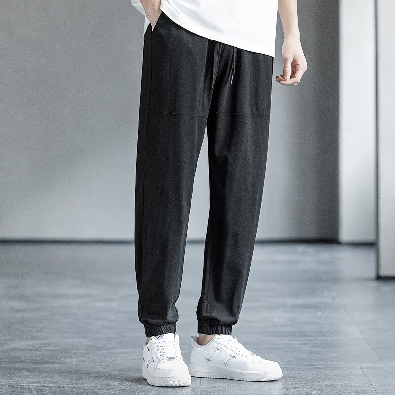 Muške ljetne hlače ravnog kroja, lagana casual udobna tkanina, Ice Silk rashladna tkanina, pamuk mješavina, mikroelastičnost, Pioneer Camp
