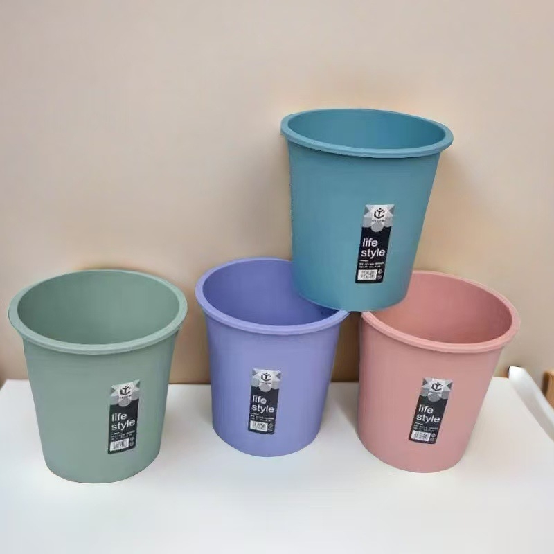 Plastični kanta za otpad, 4 L, bez poklopca, za kuhinju, dnevni boravak i spavaću sobu; mogućnost tiskanja logotipa