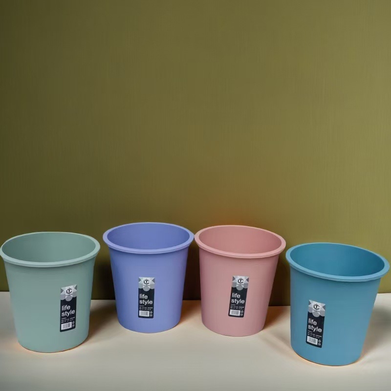 Plastični kanta za otpad, 4 L, bez poklopca, za kuhinju, dnevni boravak i spavaću sobu; mogućnost tiskanja logotipa