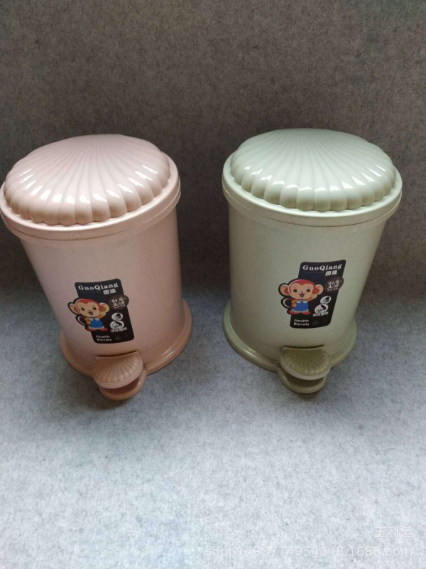 Pedalni koš za smeće s poklopcem, plastični, 5 L, za kućanstvo (kuhinja, kupaonica, dnevni boravak)