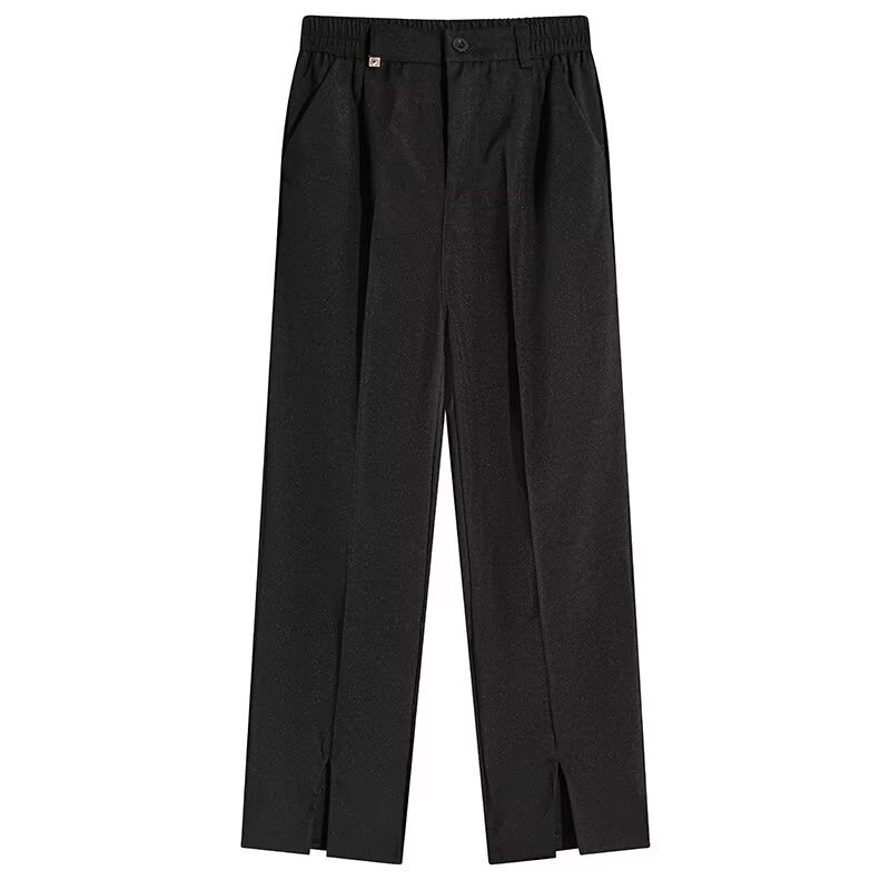 Muške hlače korejskog stila, slim-fit, cropped, ravne nogavice, casual