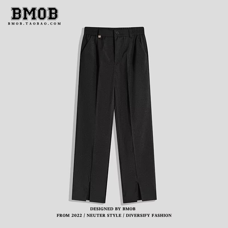 Muške hlače korejskog stila, slim-fit, cropped, ravne nogavice, casual