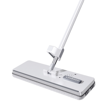 Kućni mop Enjoy the Beauty of Home — bezdotično čišćenje jednim pokretom, suho i mokro čišćenje, plosnati mop s upijajućom mikrovlaknom podlogom