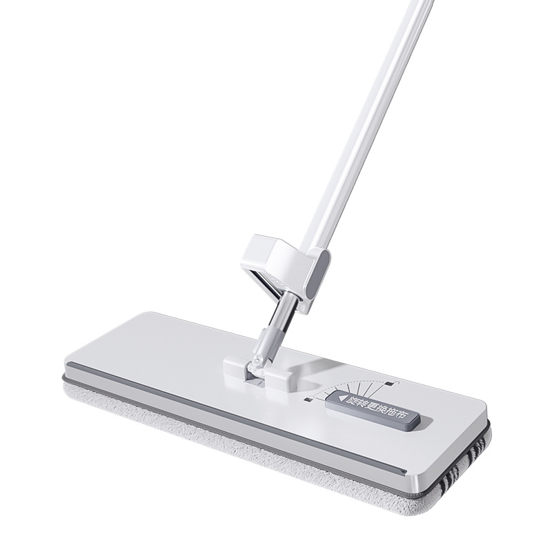 Kućni mop Enjoy the Beauty of Home — bezdotično čišćenje jednim pokretom, suho i mokro čišćenje, plosnati mop s upijajućom mikrovlaknom podlogom