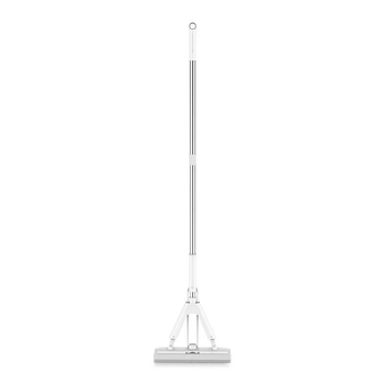 28 cm sklopni PVA mop za kućnu upotrebu, preklopna glava, bez ručnog ispiranja, teleskopska drška 100–120 cm, glava 28 cm, ultra-fina vlakna, nehrđajući čelik
