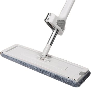 Mop plat fără atingere, cu găleată, pentru uz casnic