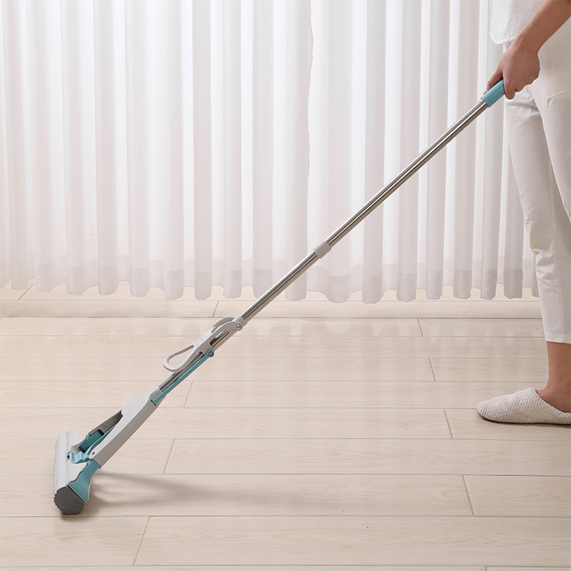 Meiya spužvasti mop za kućnu upotrebu, čišćenje jednim potezom, bez korištenja ruke, veliki sklopivi kupaonski mop