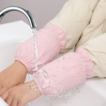 Unisex kratki čipkasti zaštitni rukavi za kuhinju, vodootporni, otporni na ulje, otporni na mrlje, za jesen-zimu