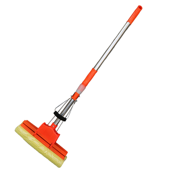 Gumeni pamučni mop sa spužvom, za pod, bez dodirivanja rukama, upijajući, sklopivi