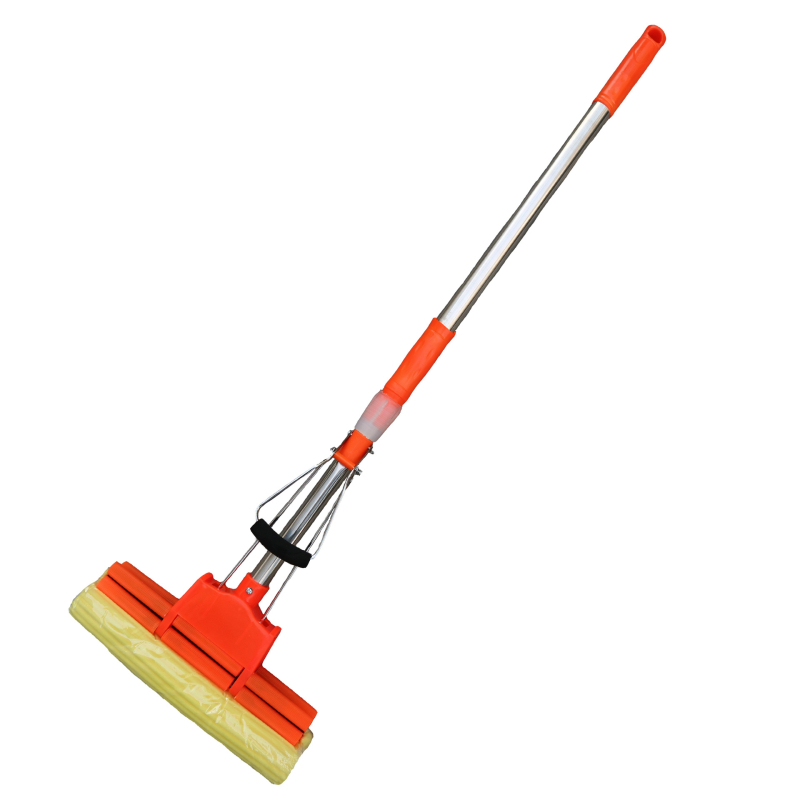 Gumeni pamučni mop sa spužvom, za pod, bez dodirivanja rukama, upijajući, sklopivi