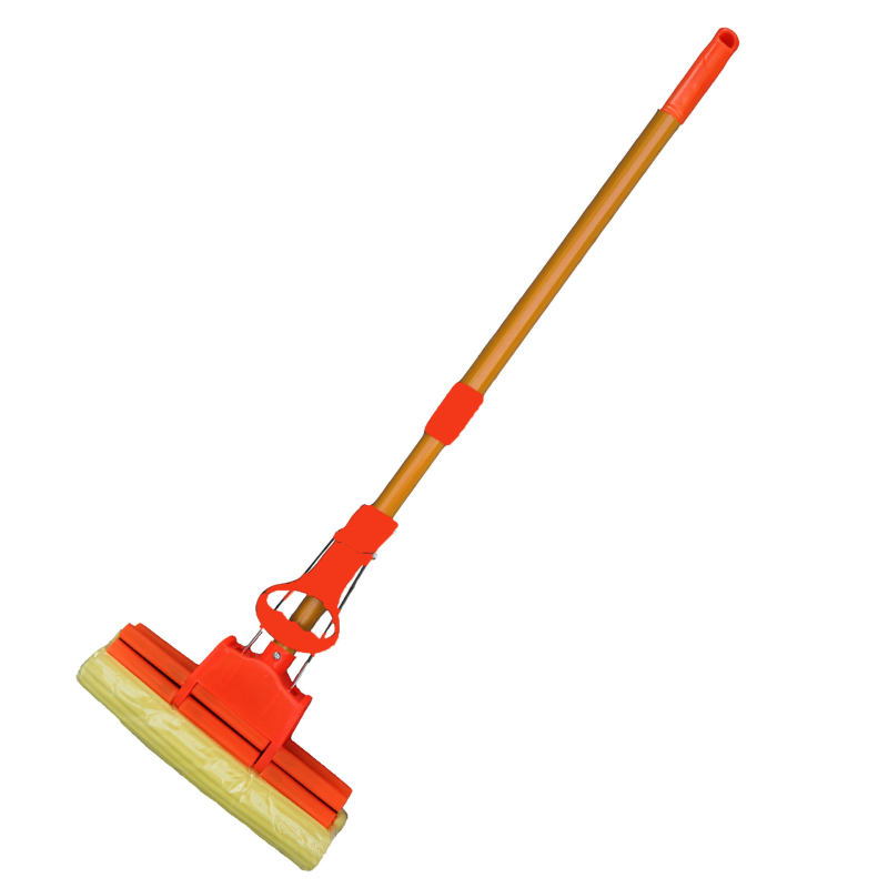 Gumeni pamučni mop sa spužvom, za pod, bez dodirivanja rukama, upijajući, sklopivi