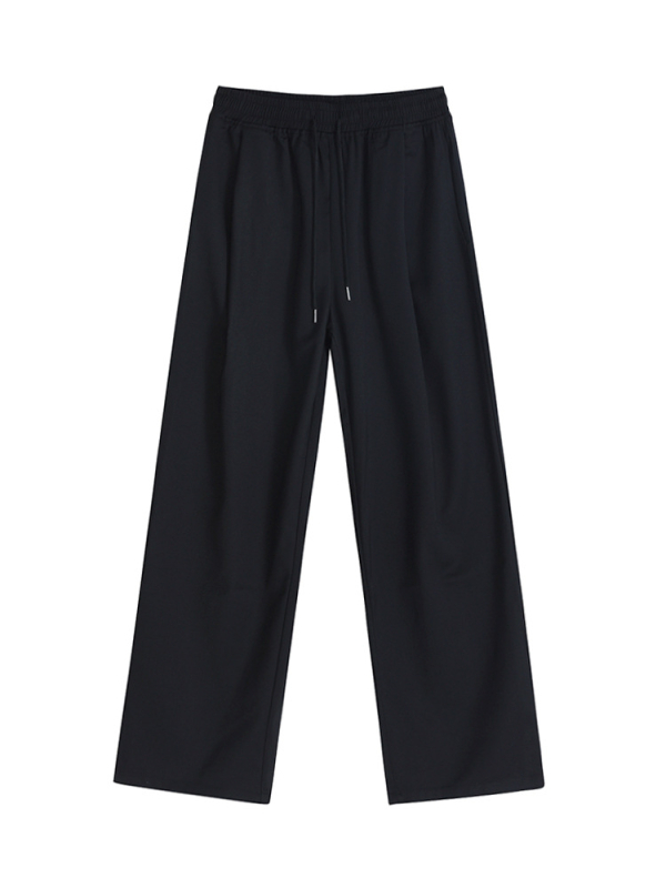 MYQ muške casual hlače s ravnim krojem i blagim padajućim dojmom, jesensko-zimski stil, korejski stil