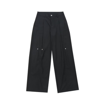 Unisex High Street Retro, χαλαρά παντελόνια με φαρδιά γραμμή, καλοκαιρινά, καθημερινά